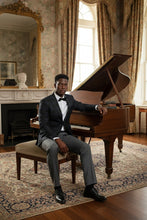 Alessandro Vitello Grey & Blue Windowpane Sports Jacket