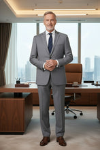 Alessandro Vitello Grey Solid 2-Button Notch Suit (2-Piece Set)