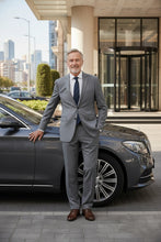 Alessandro Vitello Grey Solid 2-Button Notch Suit (2-Piece Set)