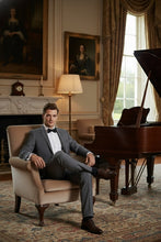 Alessandro Vitello Grey Solid 2-Button Notch Suit (2-Piece Set)