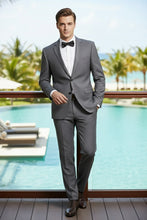 Alessandro Vitello Grey Solid 2-Button Notch Suit (2-Piece Set)