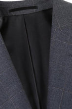 Alessandro Vitello Grey Windowpane 2-Button Notch Suit (2-Piece Set)