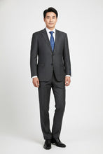 Alessandro Vitello Grey Windowpane 2-Button Notch Suit (2-Piece Set)
