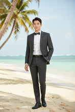 Alessandro Vitello Grey Windowpane 2-Button Notch Suit (2-Piece Set)