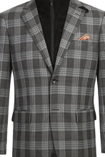 Alessandro Vitello Grey Windowpane Sports Jacket