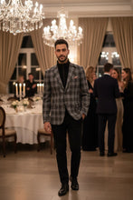 Alessandro Vitello Grey Windowpane Sports Jacket