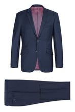 Alessandro Vitello Navy Solid 2-Button Notch Suit (2-Piece Set)