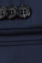 Alessandro Vitello Navy Solid 2-Button Notch Suit (2-Piece Set)