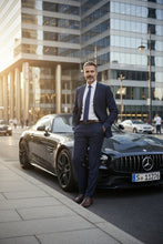 Alessandro Vitello Navy Solid 2-Button Notch Suit (2-Piece Set)