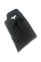 Allegro "Tempo" Black Laydown Stretch Dress Shirt