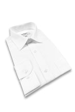 Allegro "Tempo" White Laydown Stretch Dress Shirt
