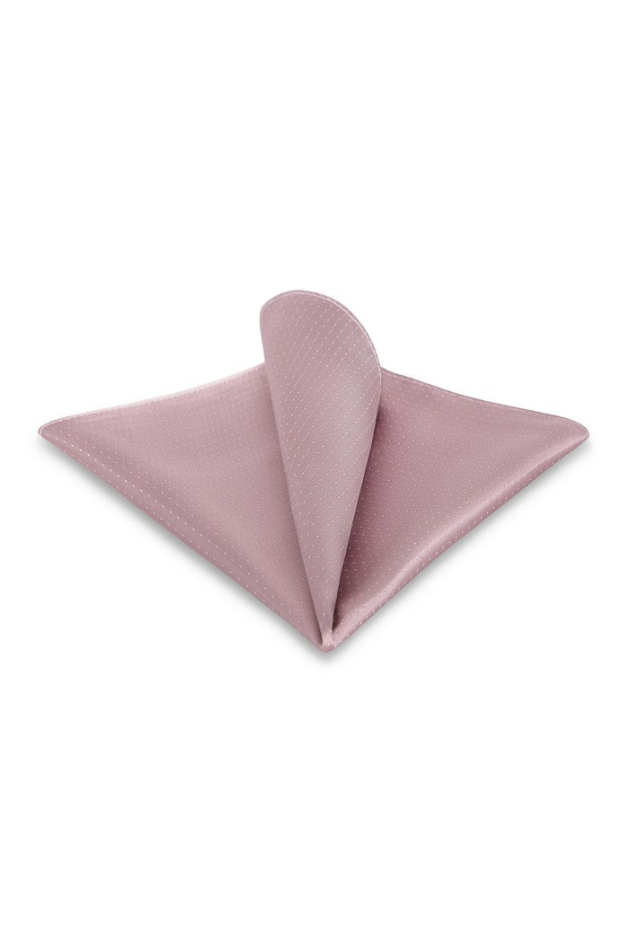 Blush Pin Dot Silk Pocket Square