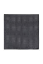 Charcoal Pin Dot Silk Pocket Square
