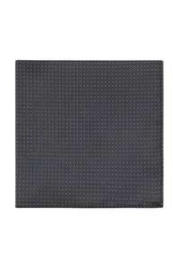 Charcoal Pin Dot Silk Pocket Square