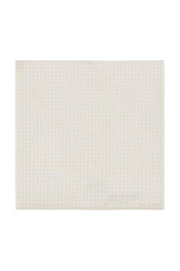 Cream Pin Dot Silk Pocket Square