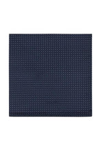 Navy Pin Dot Silk Pocket Square