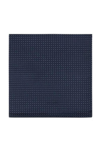 Navy Pin Dot Silk Pocket Square