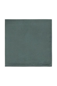 Sage Pin Dot Silk Pocket Square