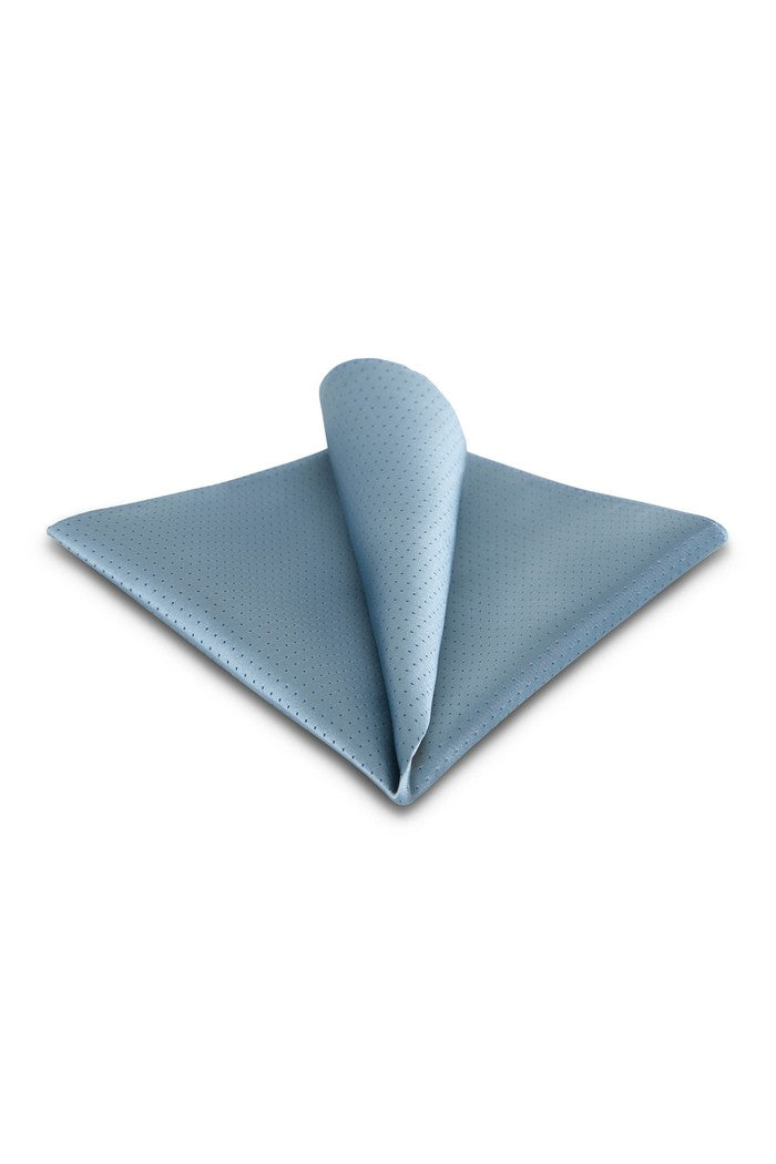 Sky Blue Pin Dot Silk Pocket Square