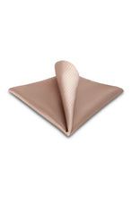 Tan Pin Dot Silk Pocket Square