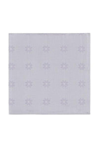 Lavender Floral Medallion Silk Pocket Square