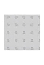 White Floral Medallion Silk Pocket Square