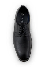 Allure Men "Allure Oxford" Black Leather Tuxedo Shoes
