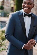 Allure Men "Allure Peak" Denim Blue Tuxedo  Jacket (Separates)