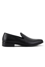 Allure Men "Allure Slip On" Black Leather Tuxedo Shoes