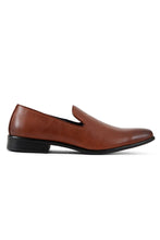 Allure Men "Allure Slip On" Cognac Leather Tuxedo Shoes