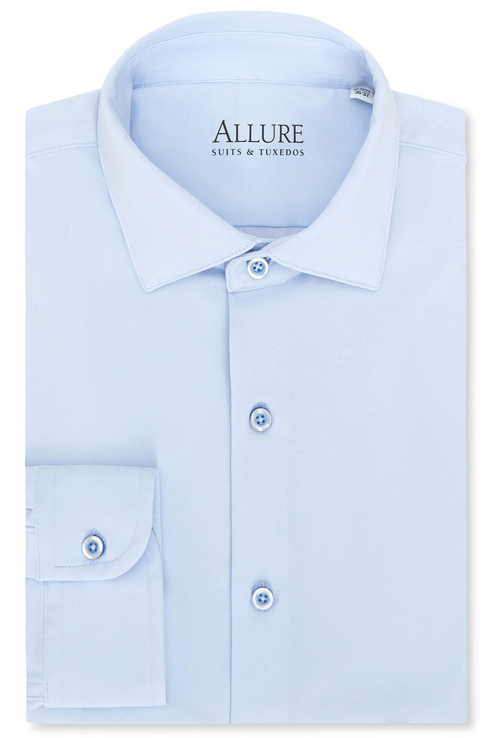 Allure Men "Astoria" Sky Blue Laydown Formal Shirt