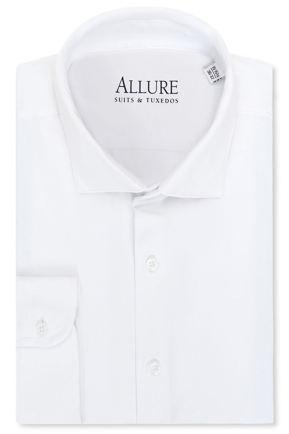 Allure Men "Astoria" White Laydown Formal Shirt