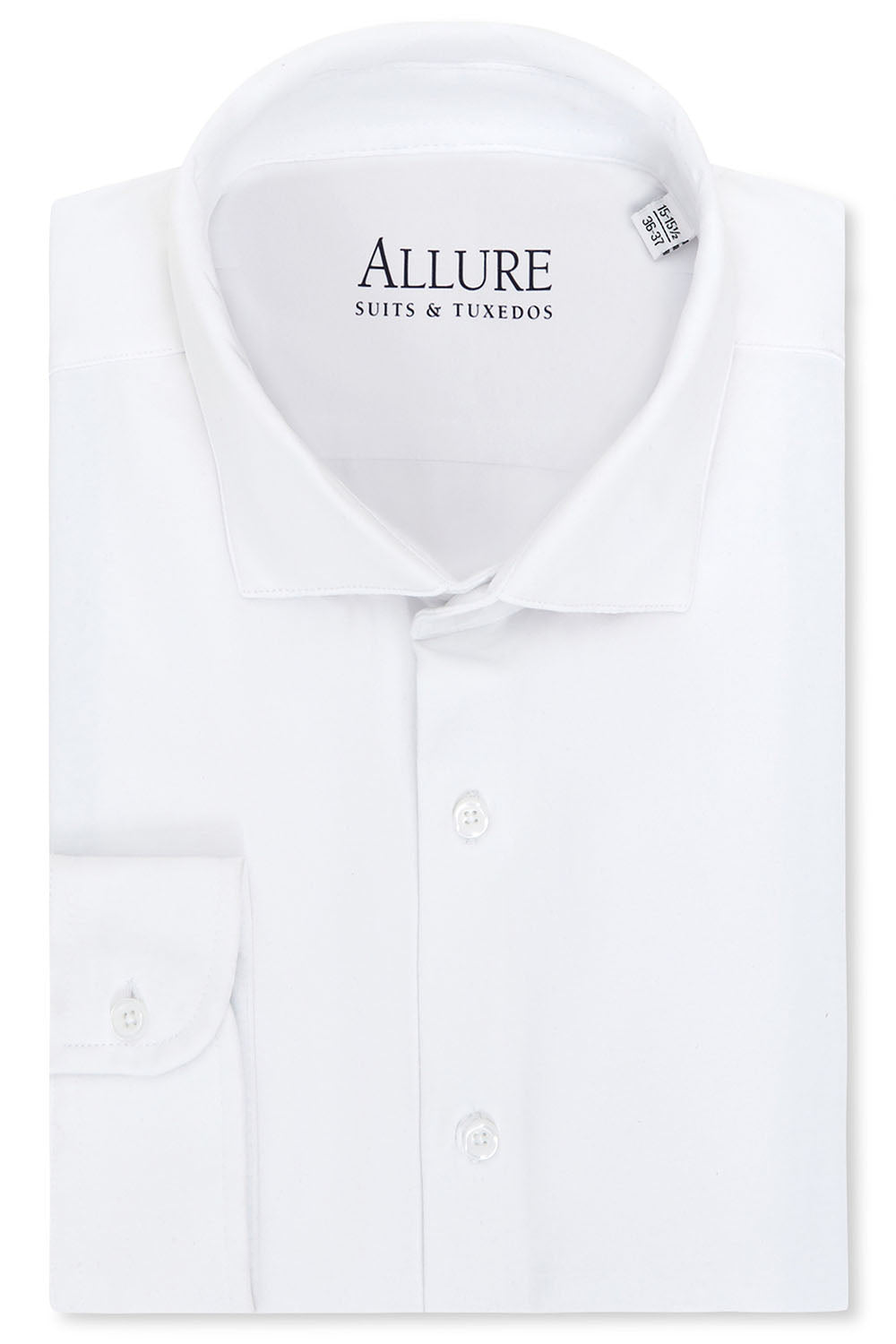 Allure Men "Astoria" White Laydown Formal Shirt