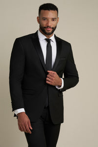 "Belmont" Black Tuxedo  Jacket (Separates)