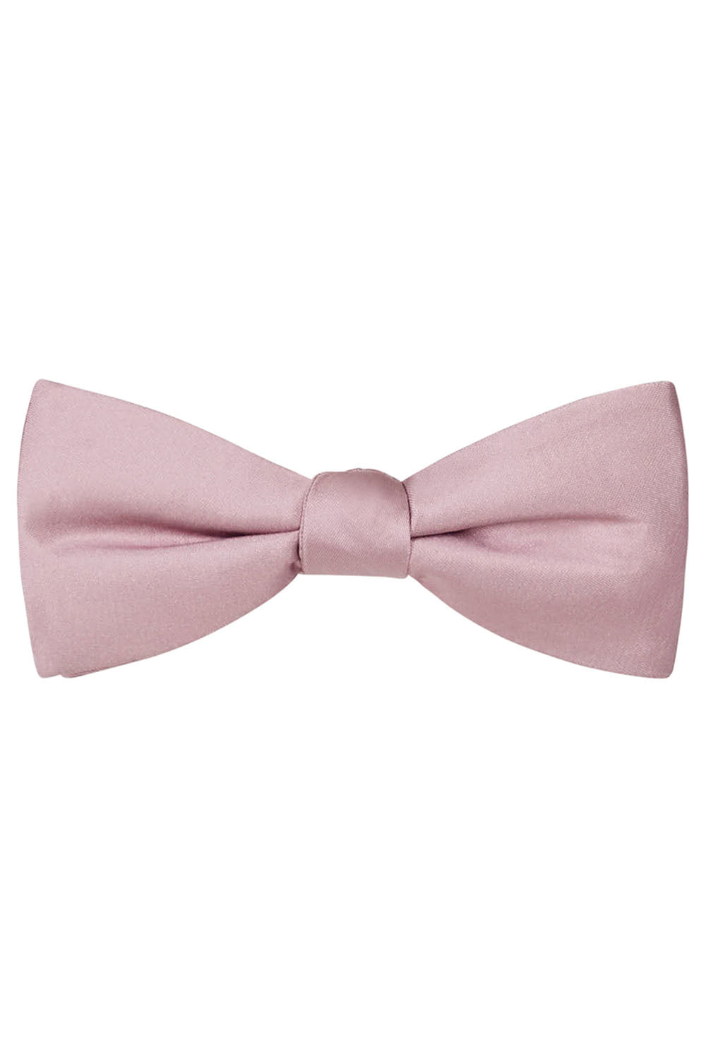 Allure Men Blush Solid Satin Silk Bow Tie