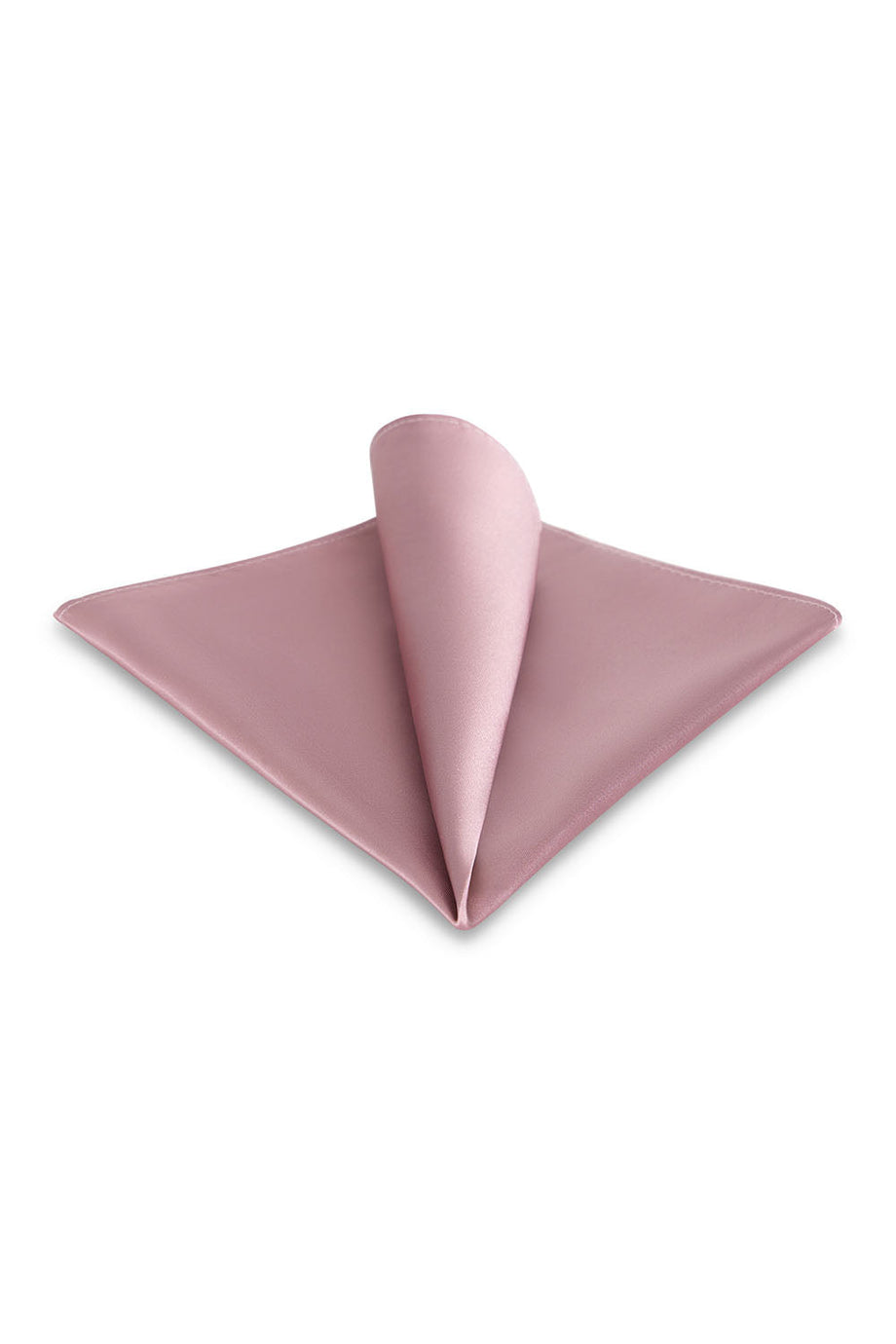 Allure Men Blush Solid Satin Silk Pocket Square