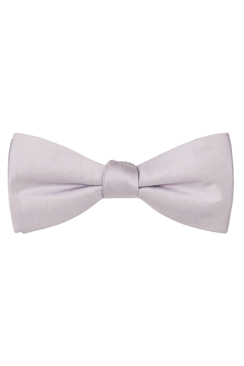 Allure Men Dusty Lavender Solid Satin Silk Bow Tie