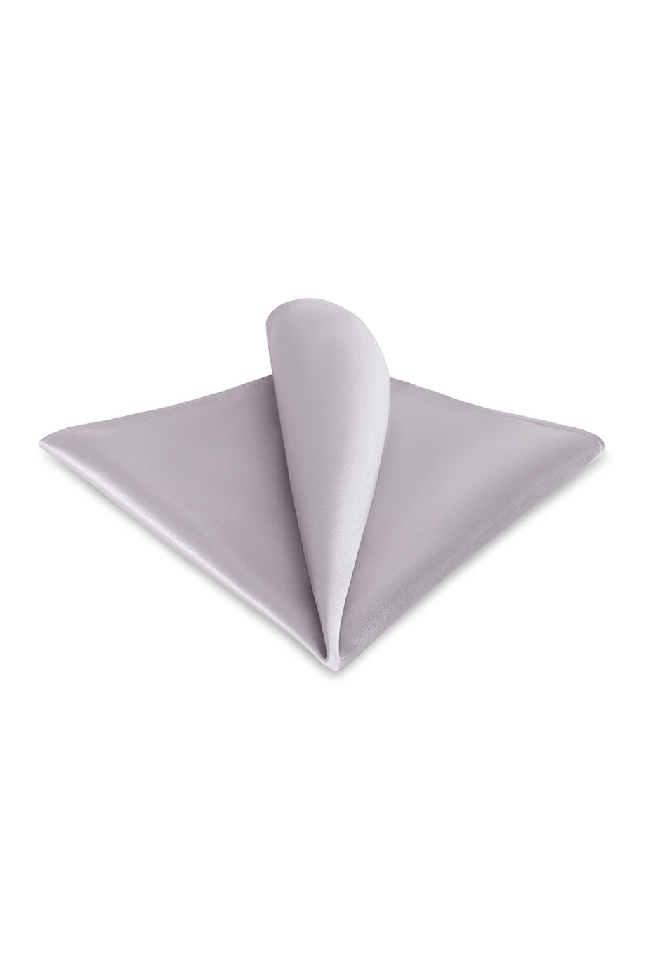 Allure Men Dusty Lavender Solid Satin Silk Pocket Square