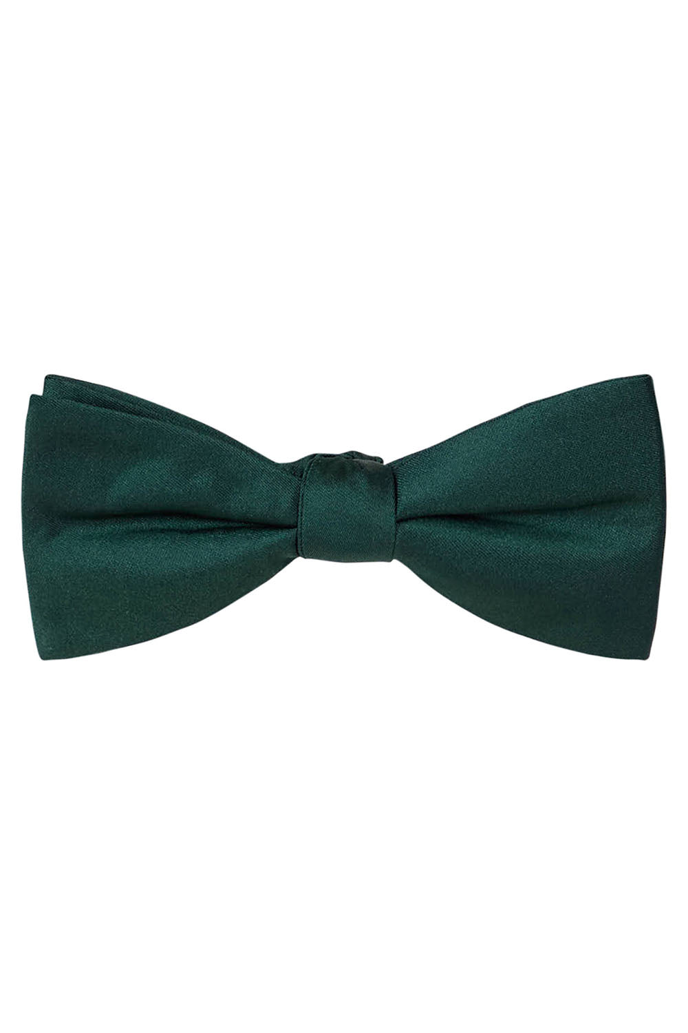 Allure Men Emerald Solid Satin Silk Bow Tie
