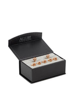 Allure Men Love Knots Gold Studs and Cufflinks Set