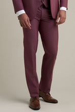 Allure Men "Mayfair" Burgundy Luxury Stretch Blend Suit Pants