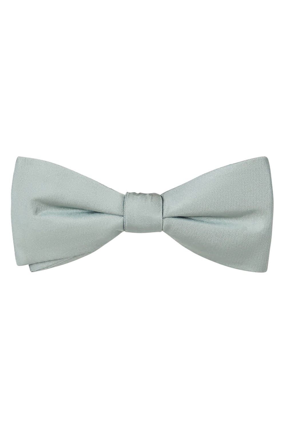 Allure Men Mint Solid Satin Silk Bow Tie