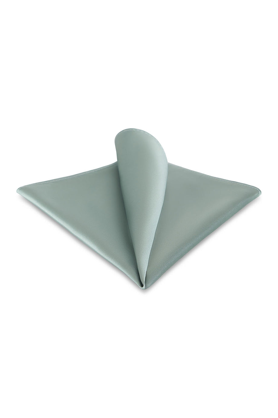 Allure Men Mint Solid Satin Silk Pocket Square