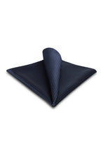 Allure Men Navy Pin Dot Silk Pocket Square