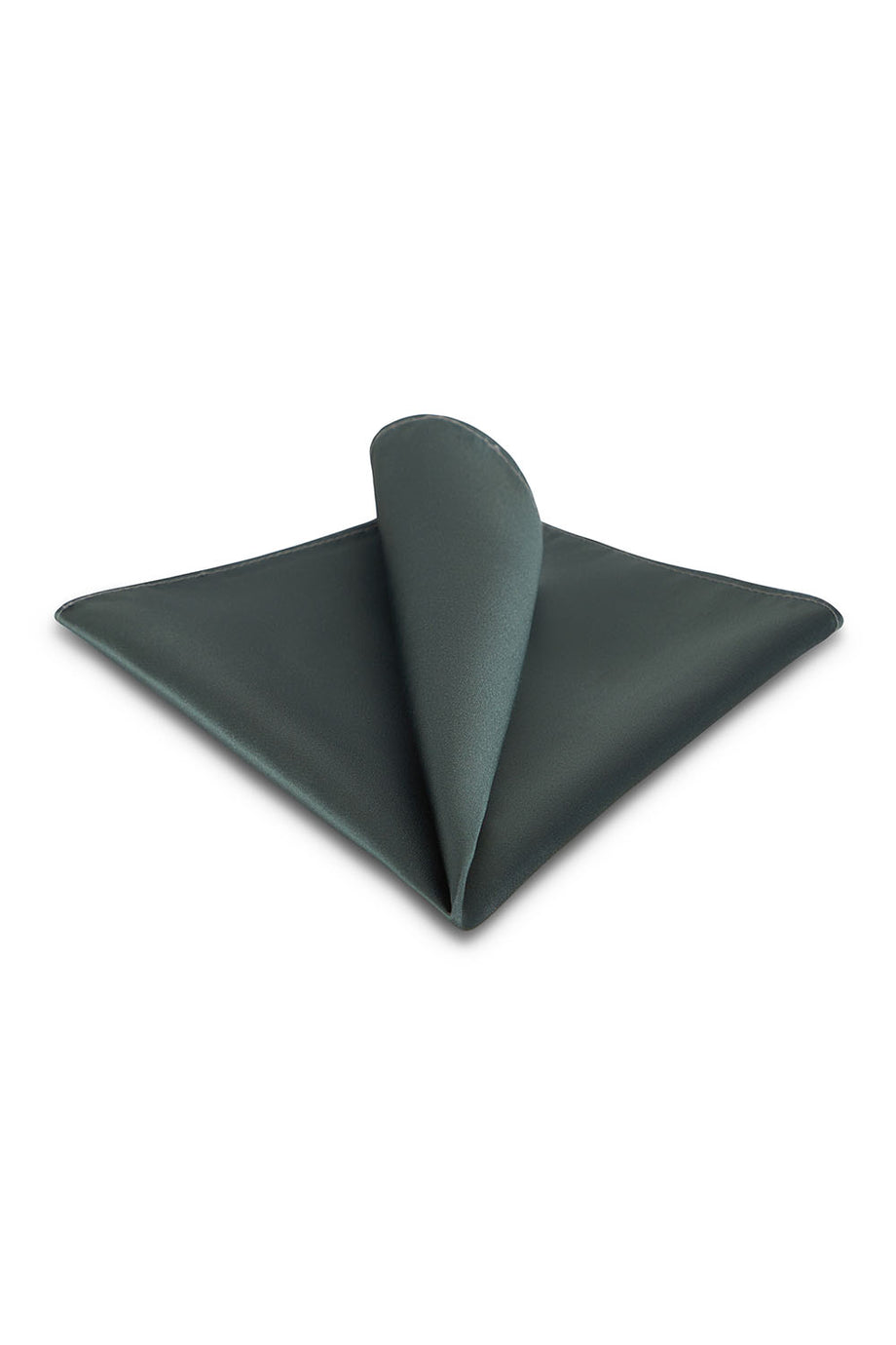 Allure Men Sage Solid Satin Silk Pocket Square