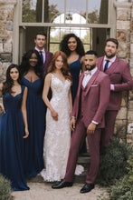 Allure Men "Savoy" Burgundy Suit Jacket (Separates)