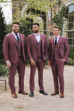 Allure Men "Savoy" Burgundy Suit Jacket (Separates)