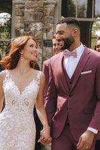 Allure Men "Savoy" Burgundy Suit Jacket (Separates)