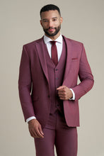 Allure Men "Savoy" Burgundy Suit Jacket (Separates)