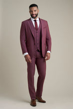 Allure Men "Savoy" Burgundy Suit Jacket (Separates)